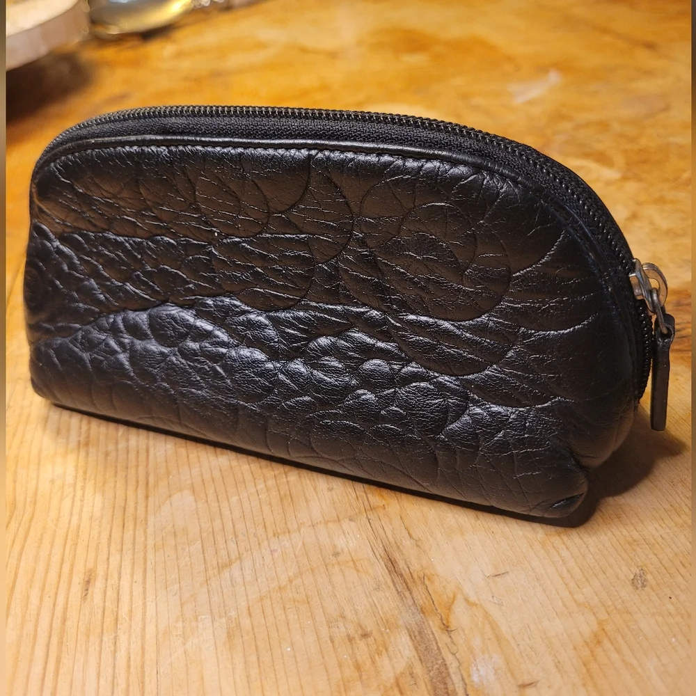 CHANEL Camelia Flower Lambskin Pouch Clutch Bag